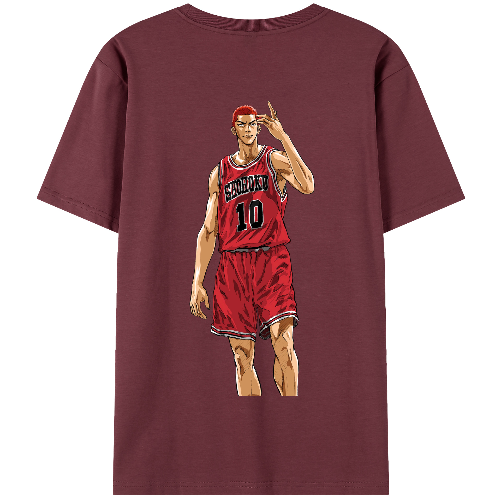 SLAM DUNK／スラムダンク 綿100％半袖Tシャツ（背面プリント）
